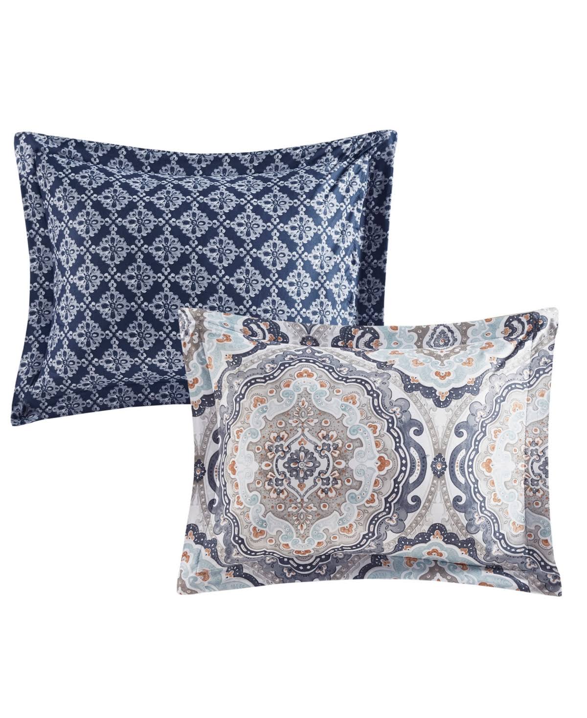 Navy King Reversible Complete Bedding Set W839592