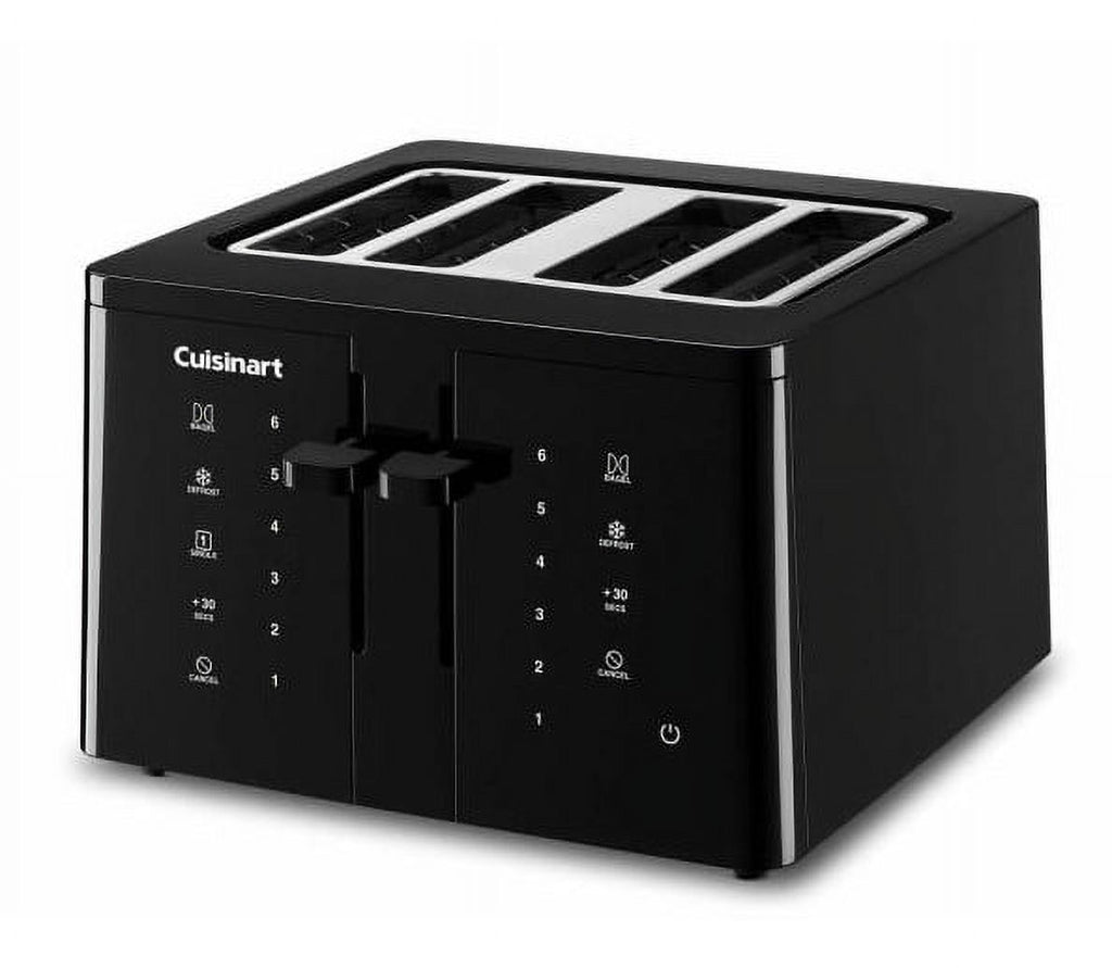 Black Wide Slot Toaster P56159