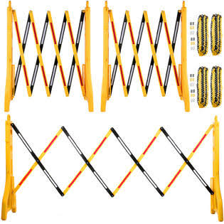 Expandable Guard Portable Barricade Safety Barrier 3pcs 4-Chain S873190