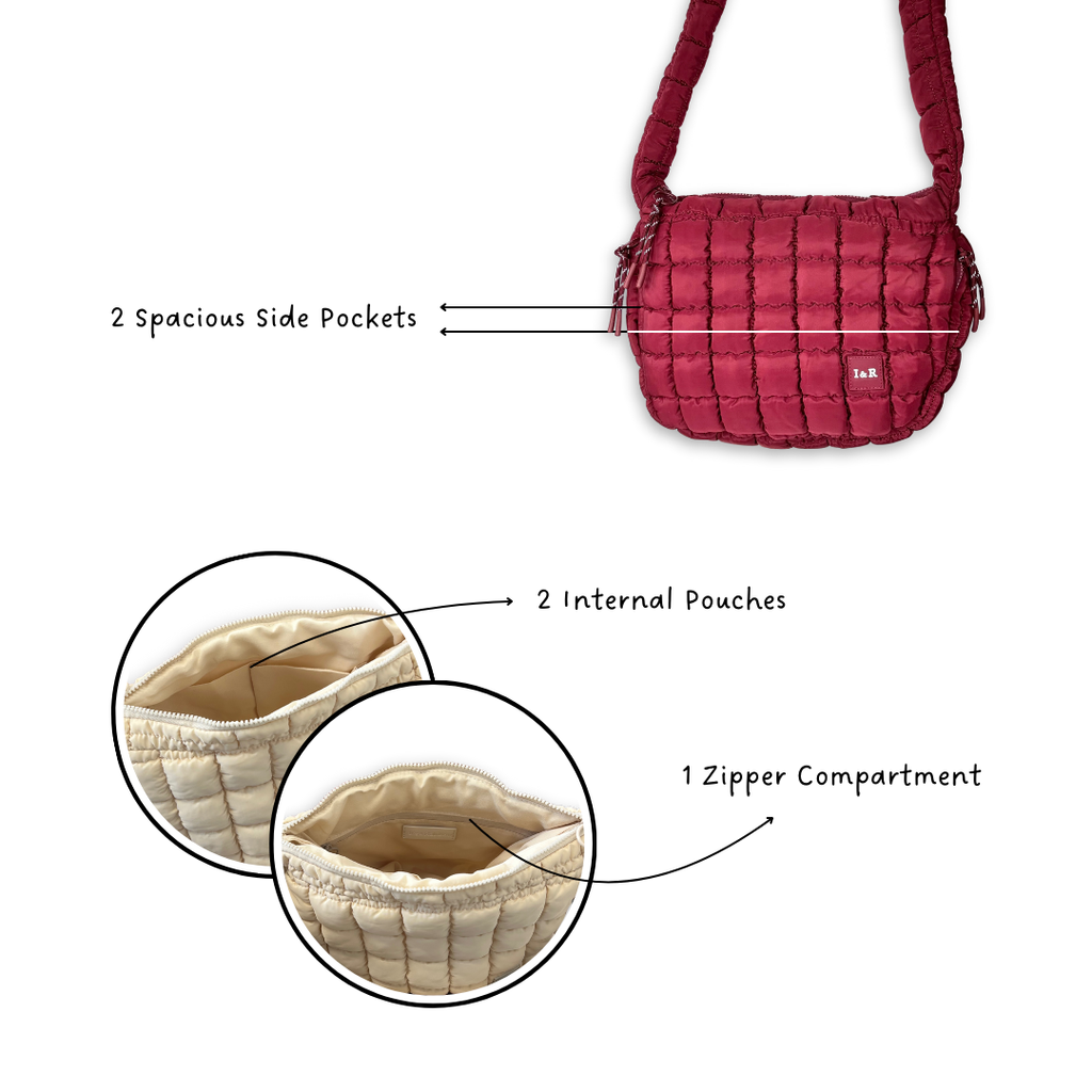 Classic Puff Iris Bag (#24230) Beautiful and Spacious - By Iris & Rainbow