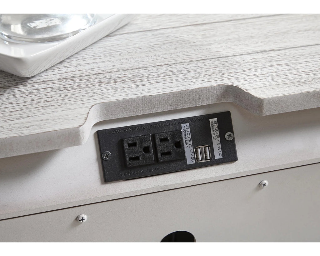 White Nightstand C48242