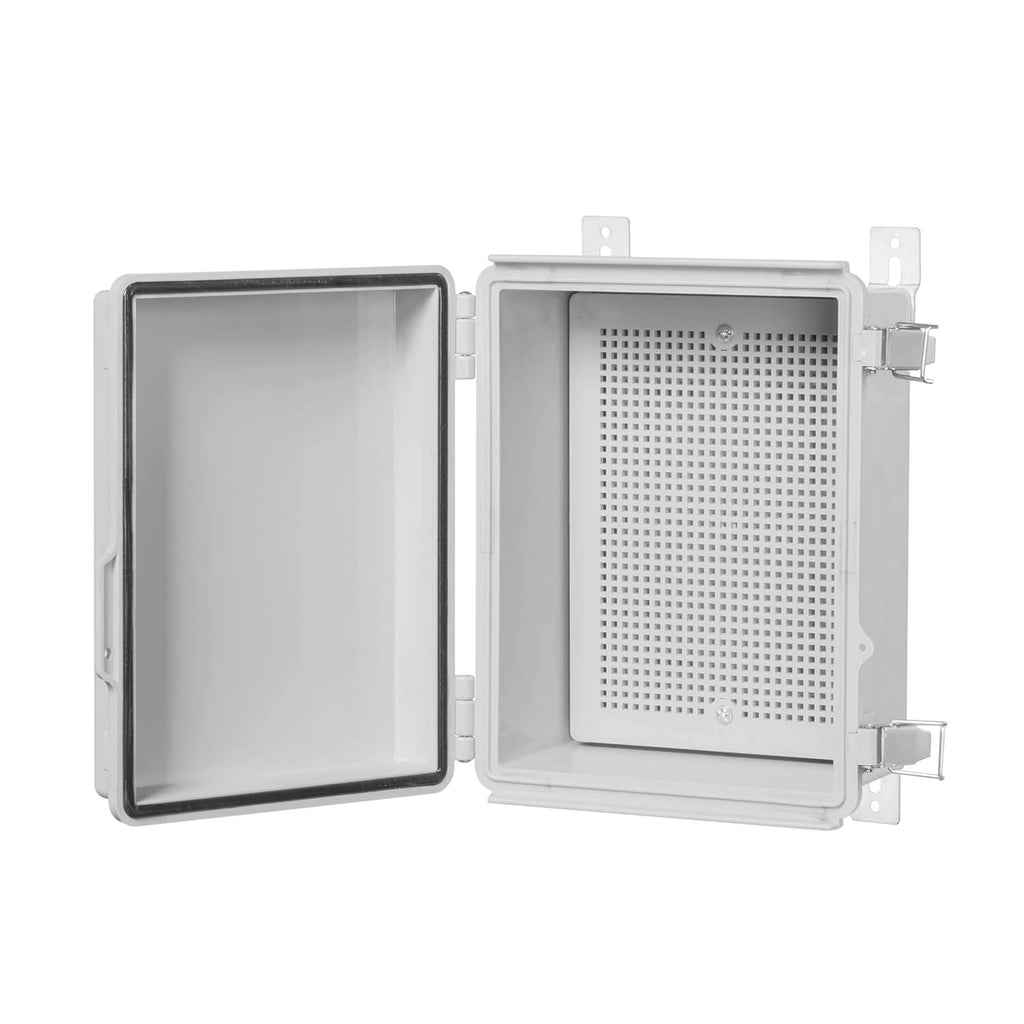 Junction Box, Hinged Cover, IP67 Waterproof Plastic Enclosure, Pack of 2 O6772