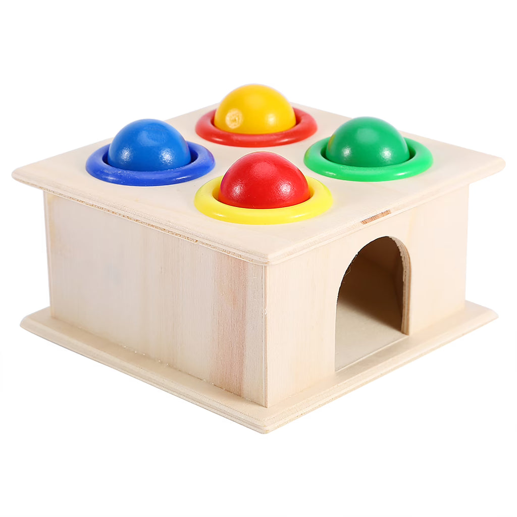 Wooden Toy Pounding Bench Hammer Box Toy X301212
