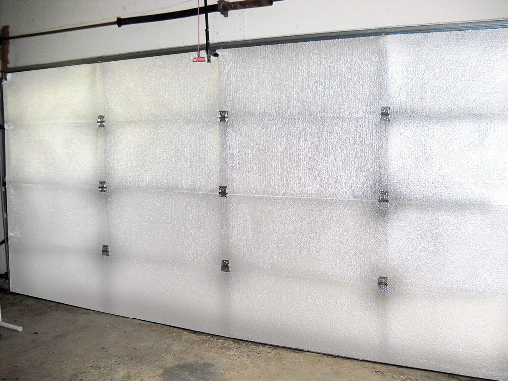 White Double Car Garage Door Insulation Foam Core Kit C874