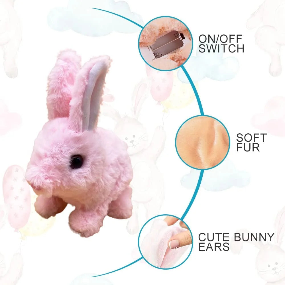 3pcs Bunny Plush Interactive Toys with Carrot A5032