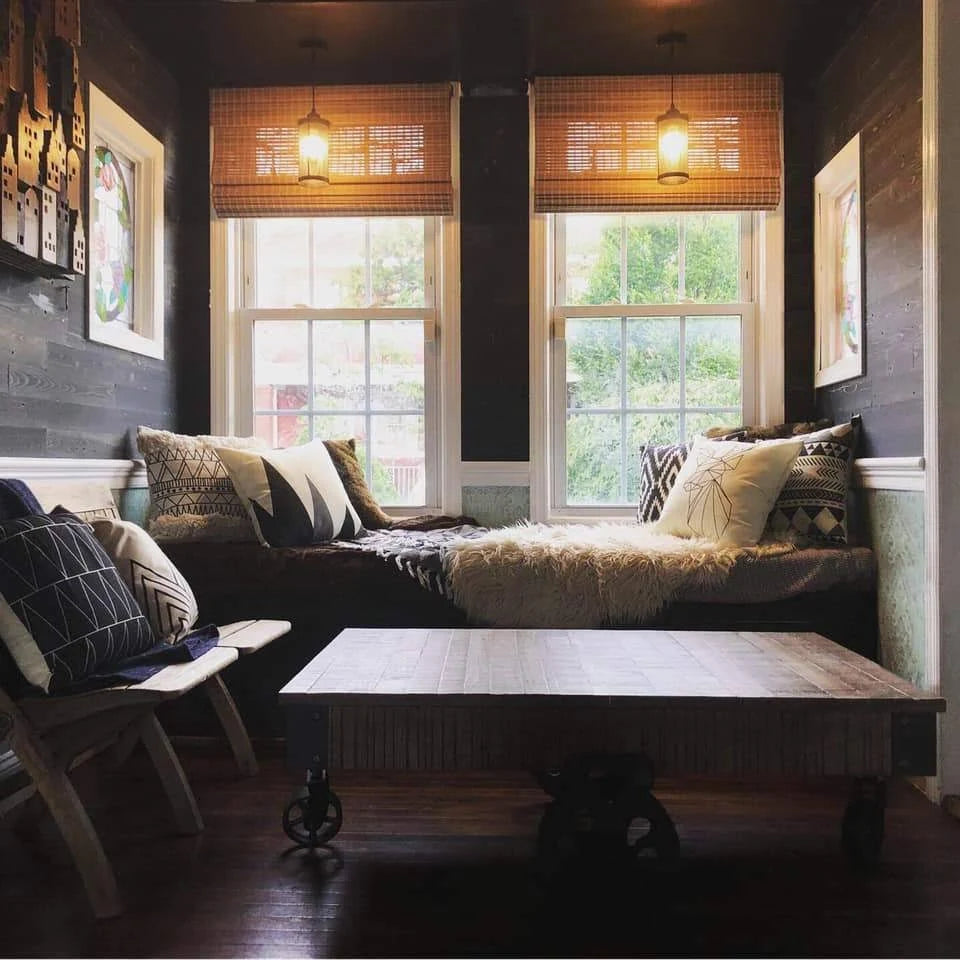 Black Peel and Stick Wooden Wall Paneling T2307