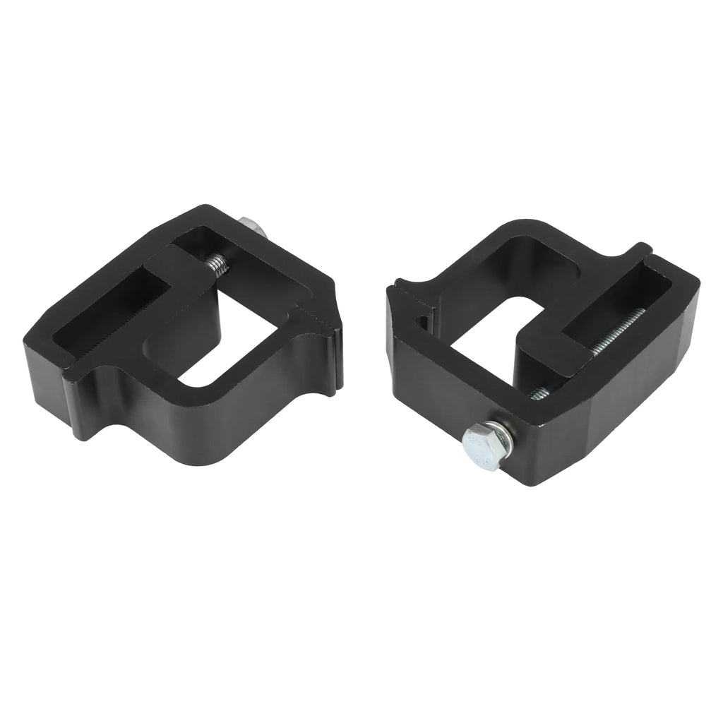 Black Aluminium Alloy Truck Cap Mounting Clamps, 4 Pcs Q256