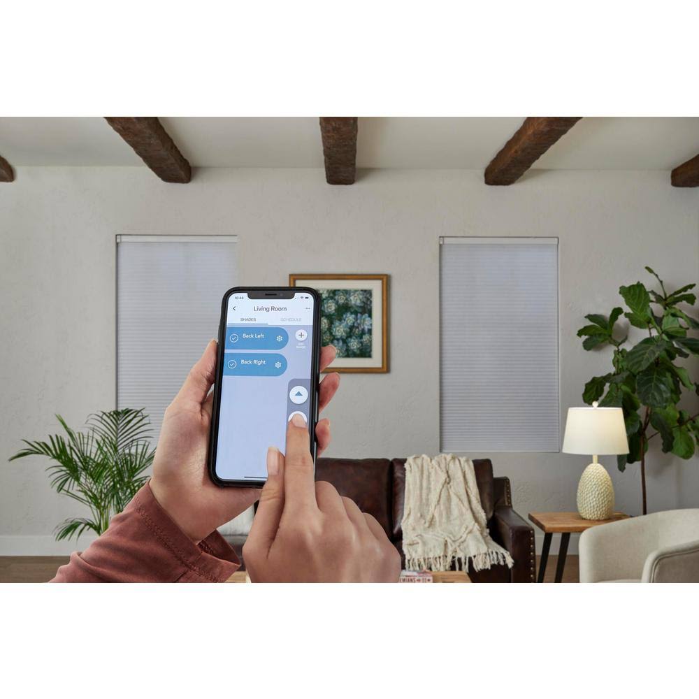 White Cordless Blackout Cellular Shade 24 in. W x 72 in. L I944550