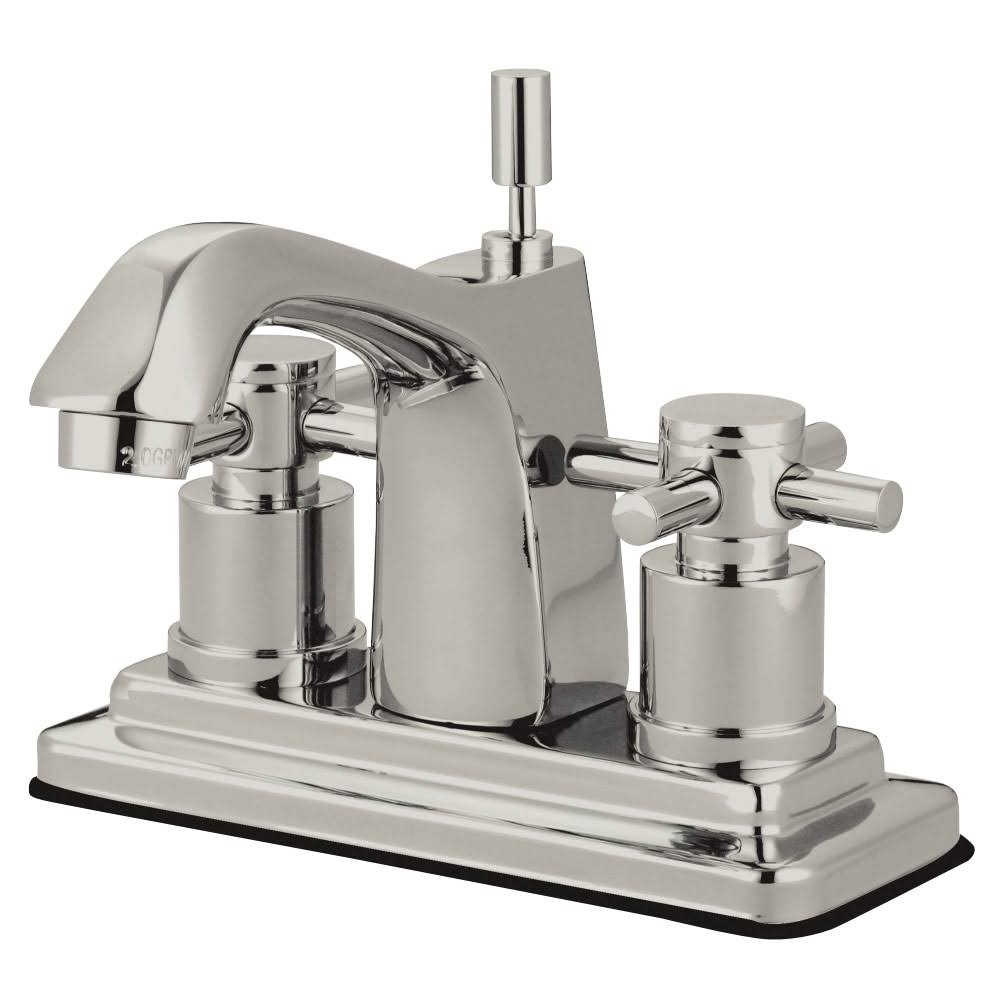 Satin Nickel Centerset Lavatory Faucet with Pop-Up K5469