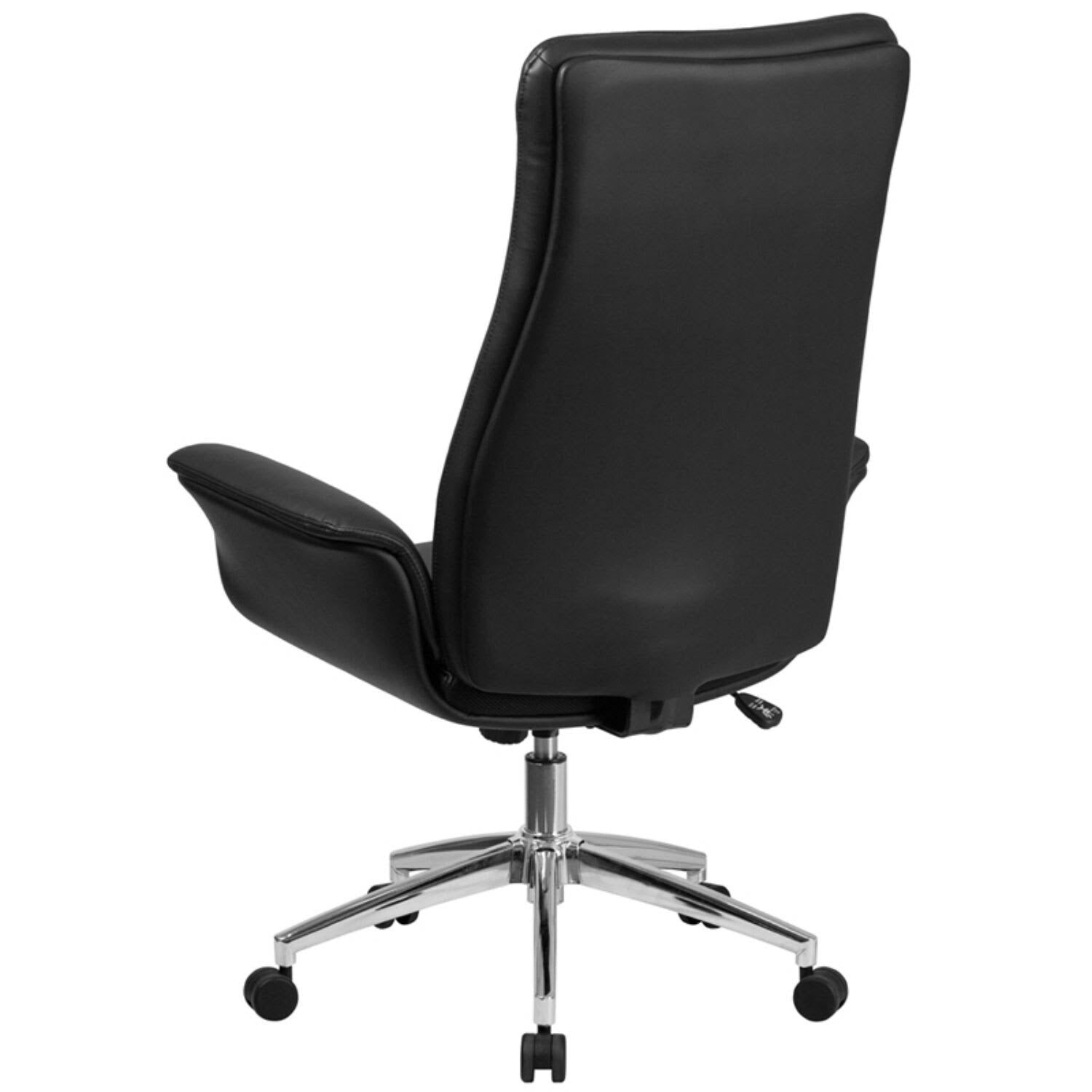 Black LeatherSoft Executive Swivel Office Chair C671608