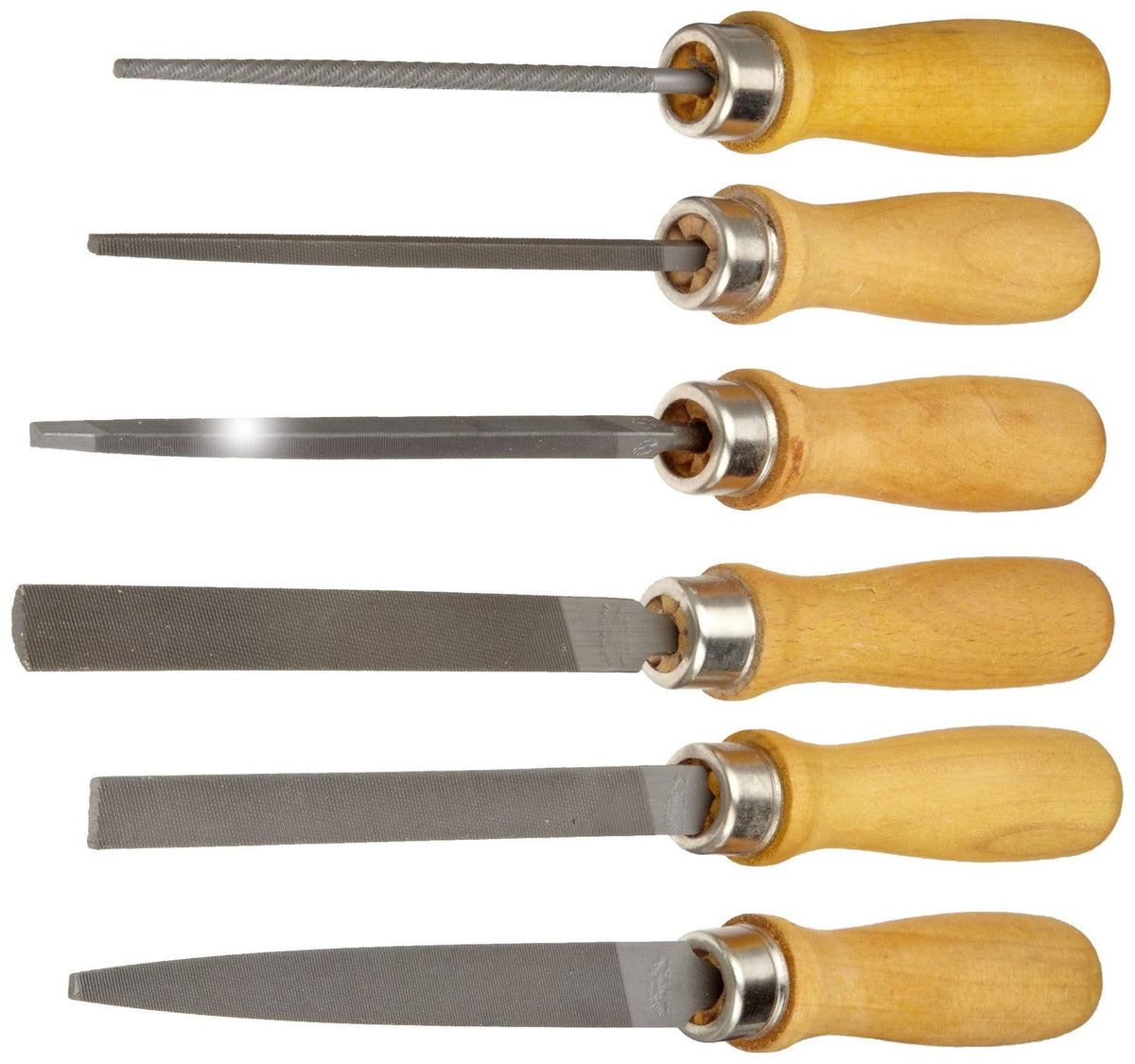 6 Piece Hand File Set with Wood Handles R4393