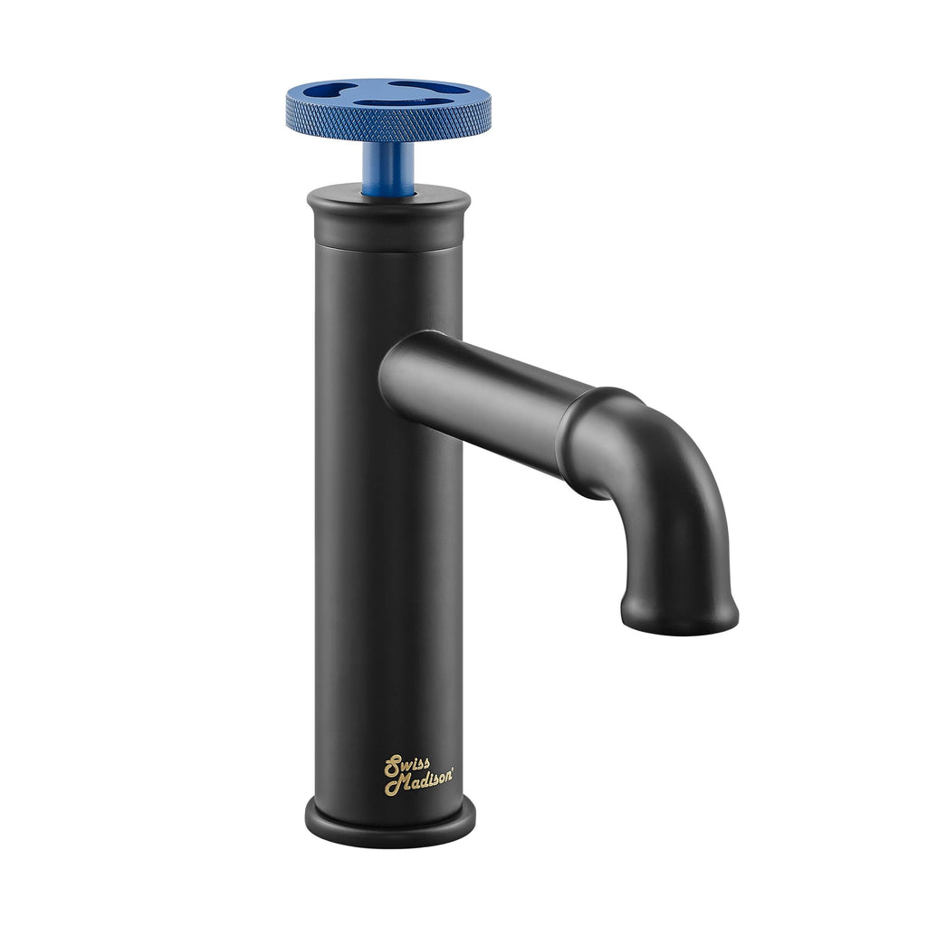 Red Single Hole Bathroom Faucet L89328