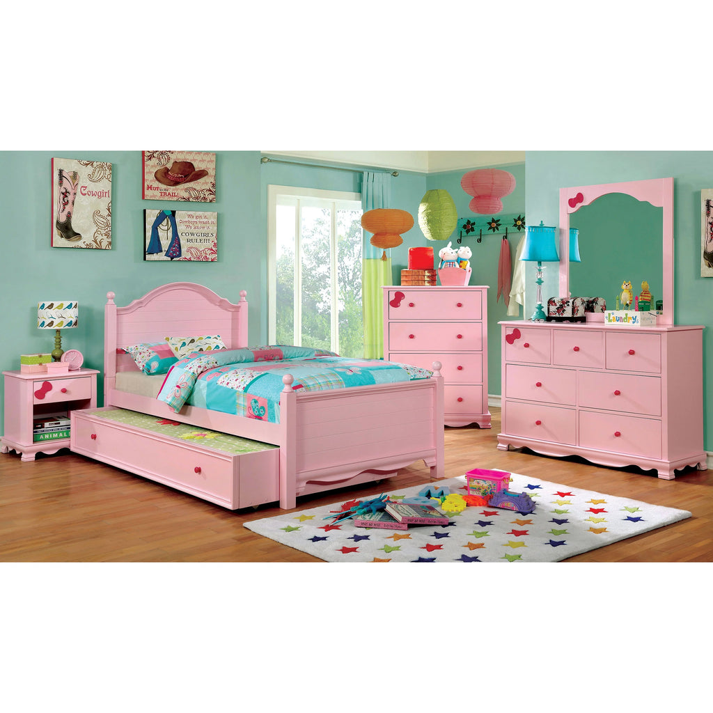 Pink Wood Trundle Y328212