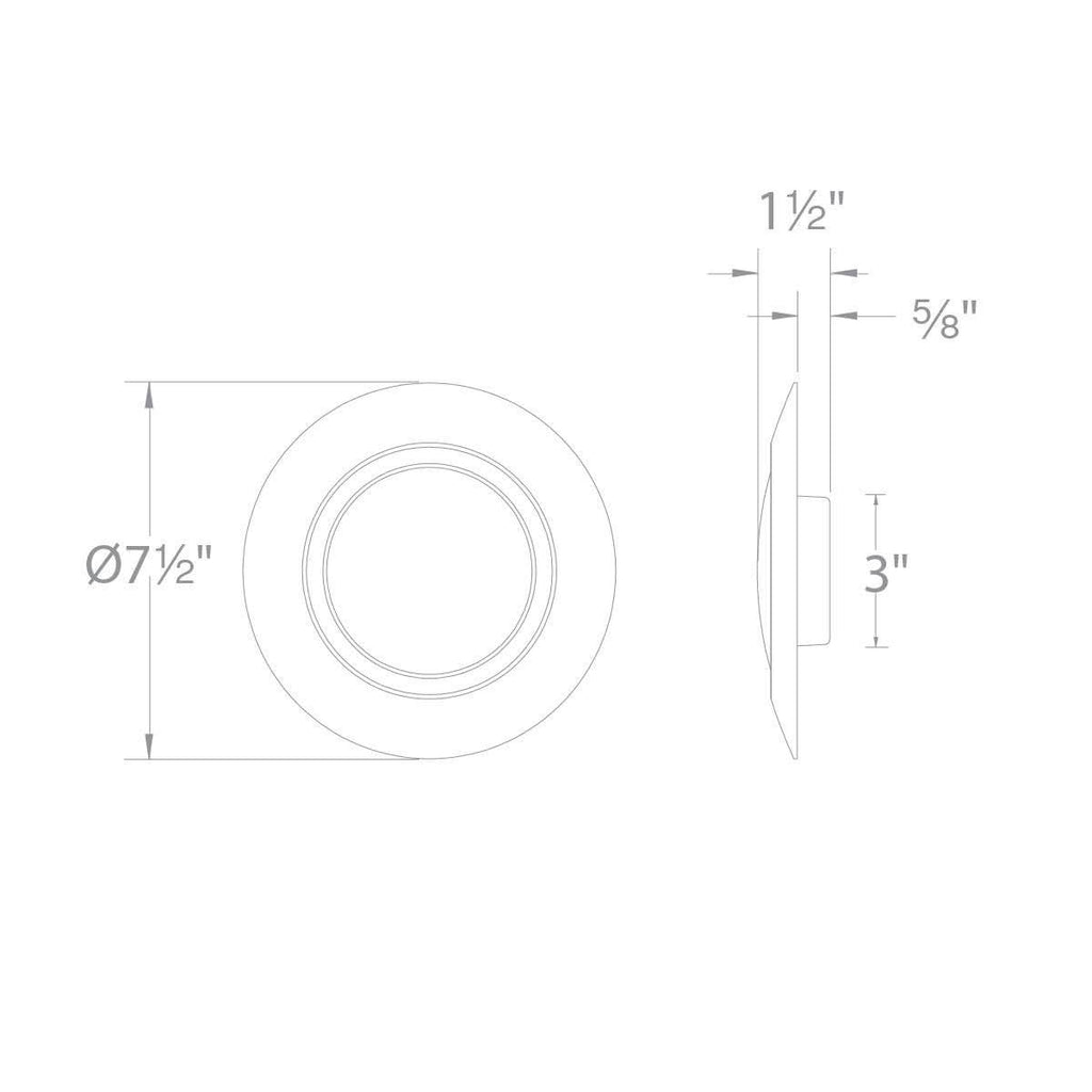 4 Pack White LED Flush Mount G90868
