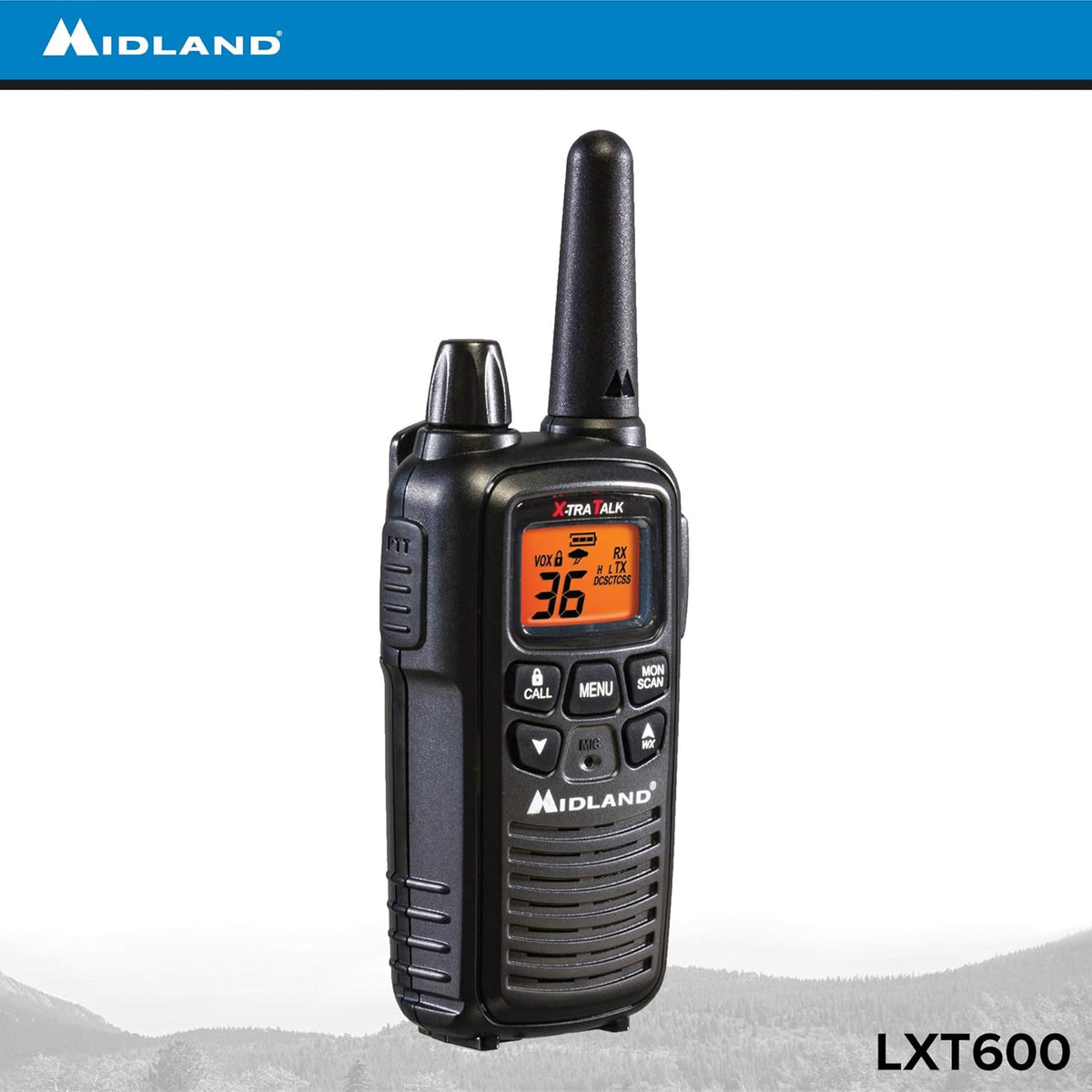 36 Channel FRS Two-Way Radio Black Pack of 12 S79164