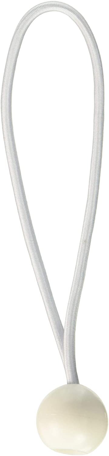 White Ball Bungee Tie Down Cord 100 Pack 6" H3399