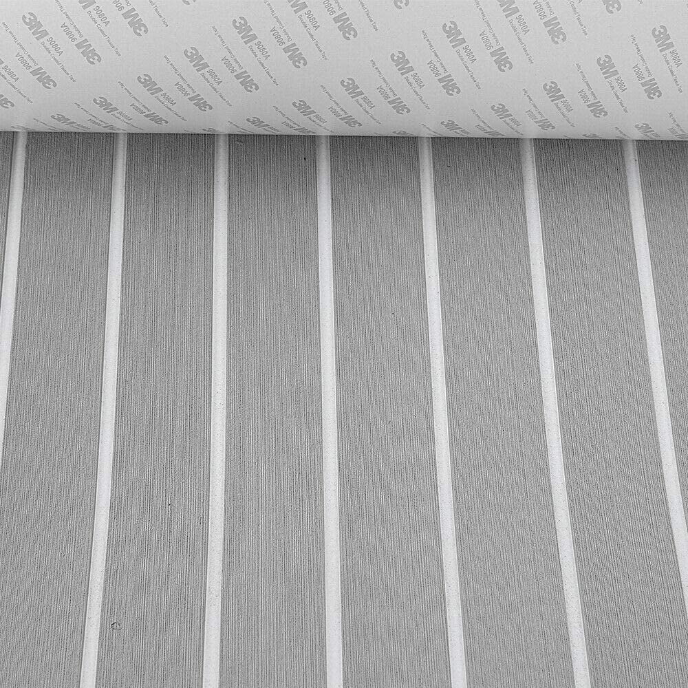 EVA Foam Faux Teak Decking Sheet Boat Flooring Mat 94.5" x 35.4" x 0.24'' Y2749