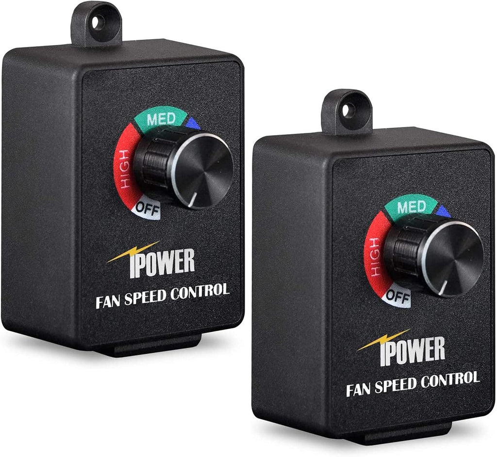 6 Inch Inline Duct Fan Variable Speed Controller, Grey, Pack of 2 Q321738