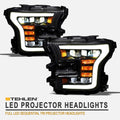 Full LED Sequential Tri Projector Headlights T51823