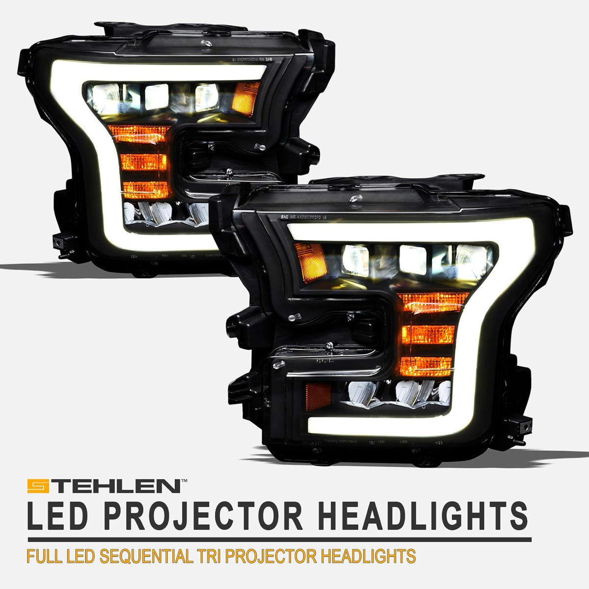 Full LED Sequential Tri Projector Headlights T51823