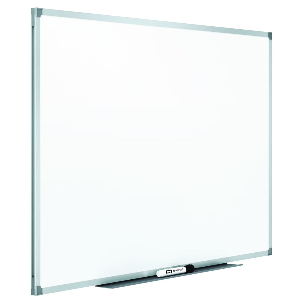 Porcelain Magnetic Whiteboard 8 x 4 Silver Aluminum K352