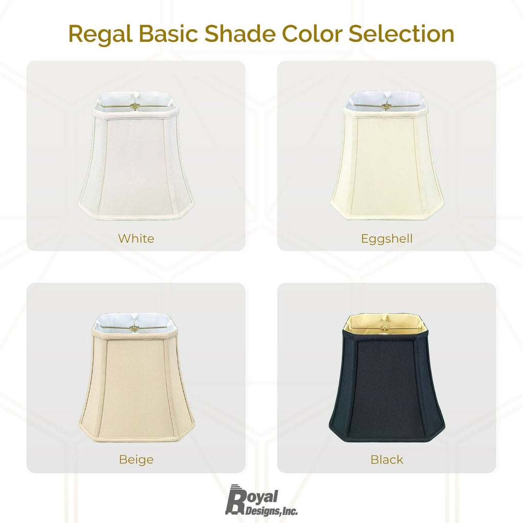 Black Square Cut Corner Bell Lamp Shade, Set of 2 J166