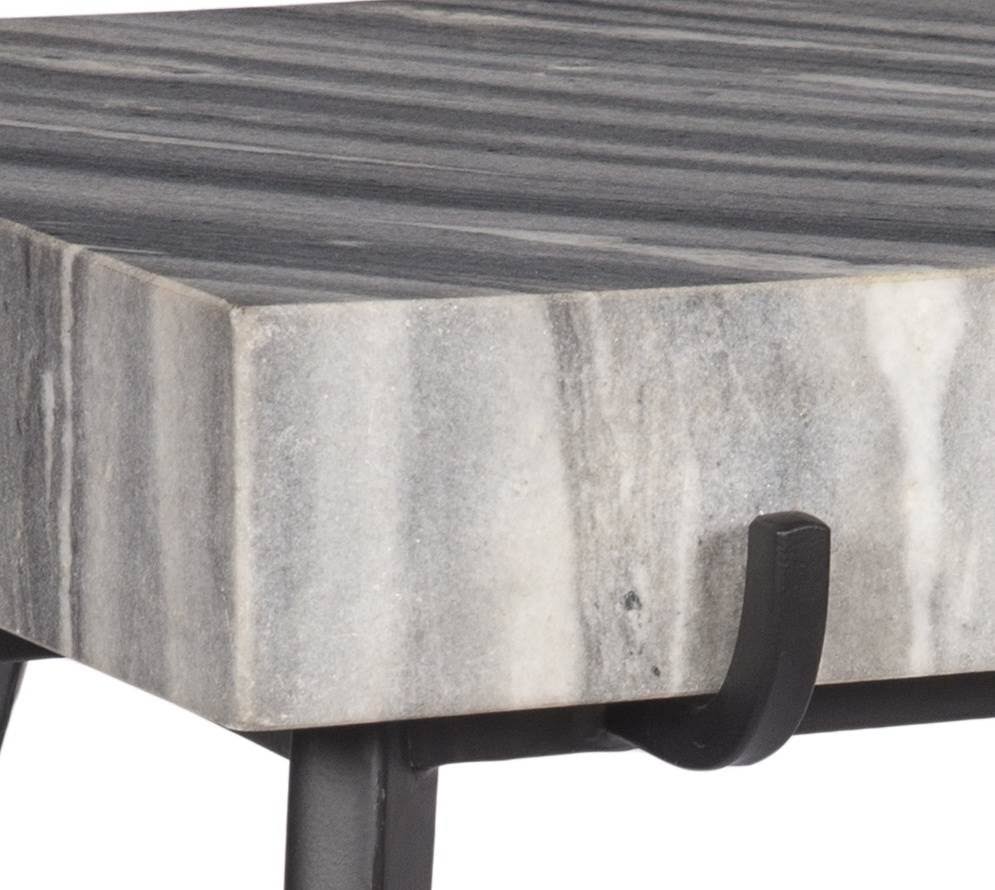 Grey Black Accent Table Q9972