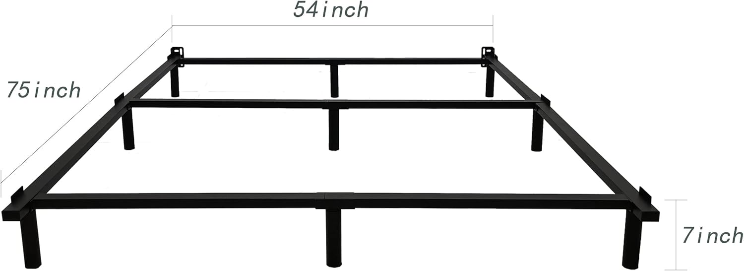 Black Metal Bed Frame 7 Inch V3111