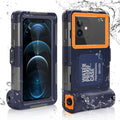 Waterproof Protective Case for Phones Up to 6.9 Inch with Lanyard T44953