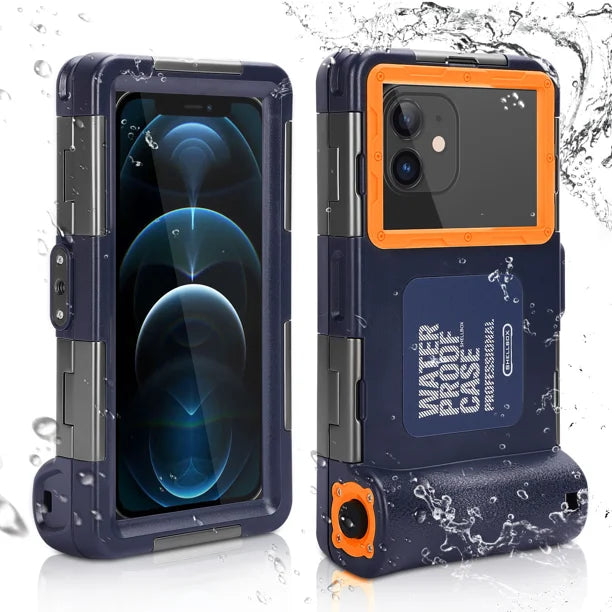 Waterproof Protective Case for Phones Up to 6.9 Inch with Lanyard T44953