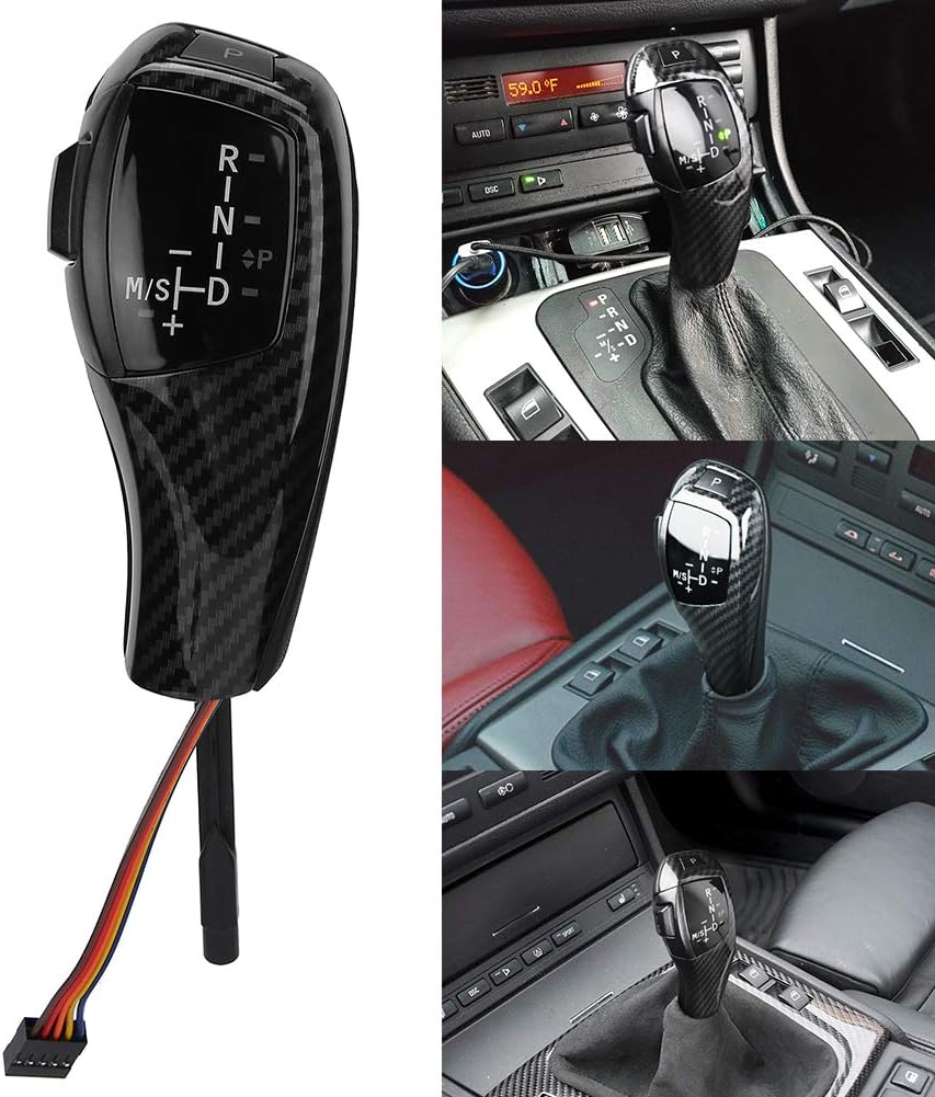 Carbon Fiber Style LED Gear Shift Knob Retrofit Kit C47183