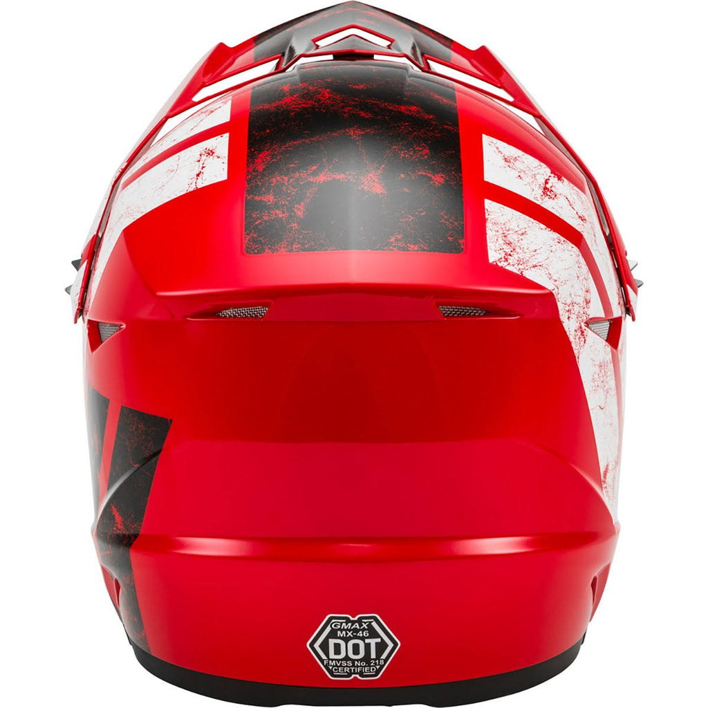 Matte Black/White/Red Off-Road Helmet Medium H5183