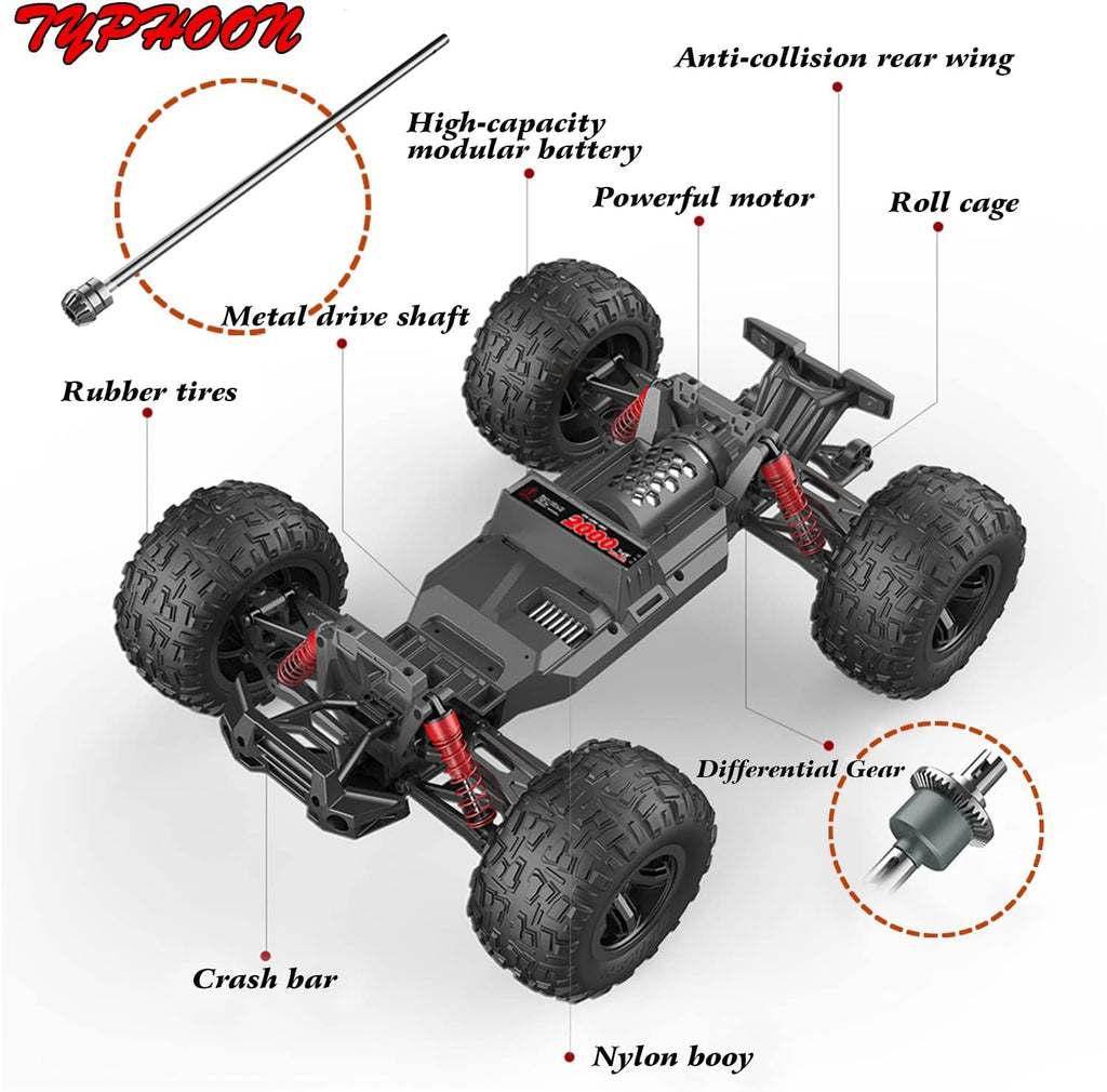 1:10 Scale 4WD Waterproof RC Monster Truck T58522