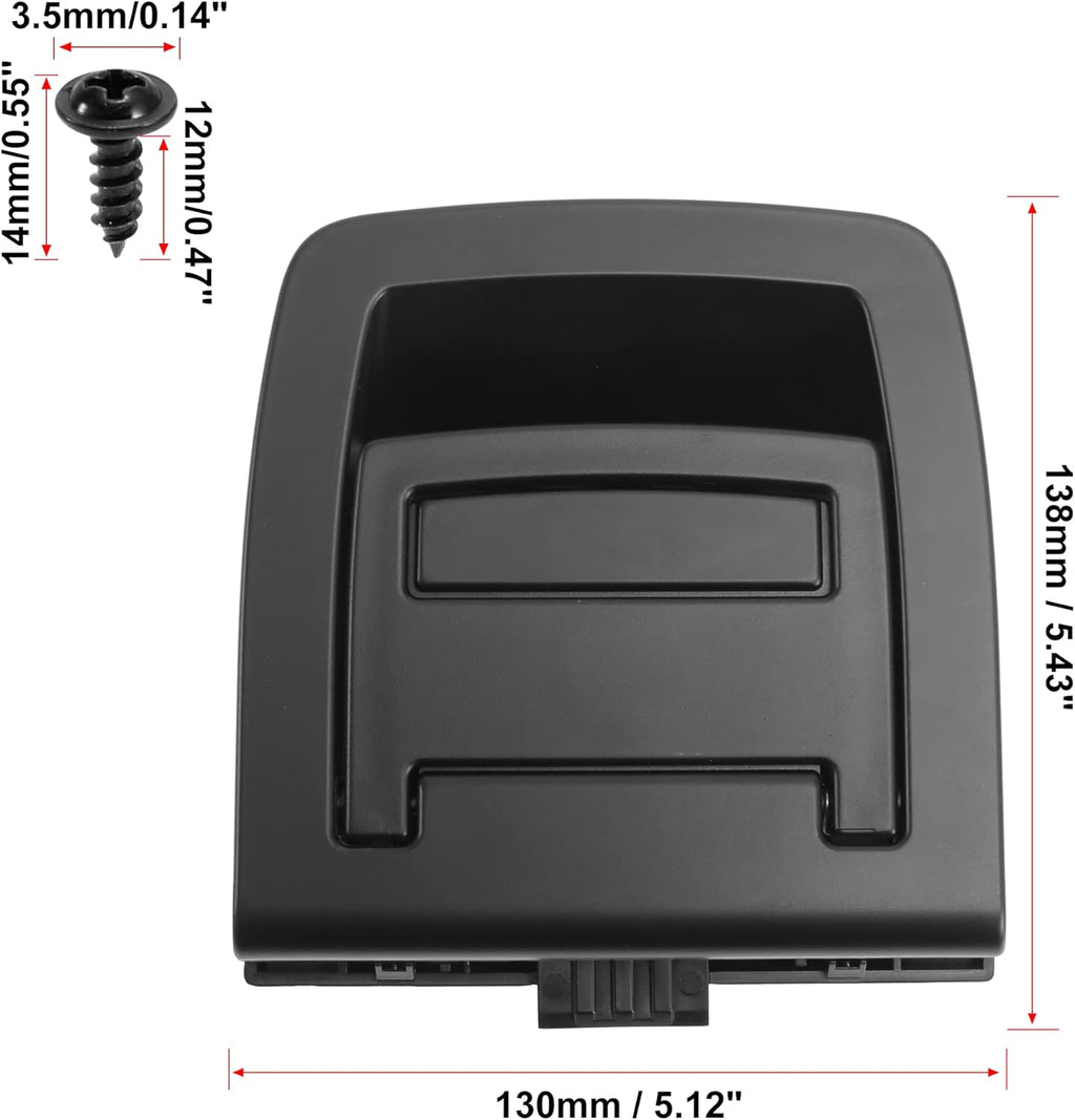 Black Rear Trunk Mat Carpet Handle G4349