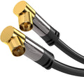 12.5M Coaxial Antenna Cable with Angle 90° (Male to Female, 75 Ohm) M682