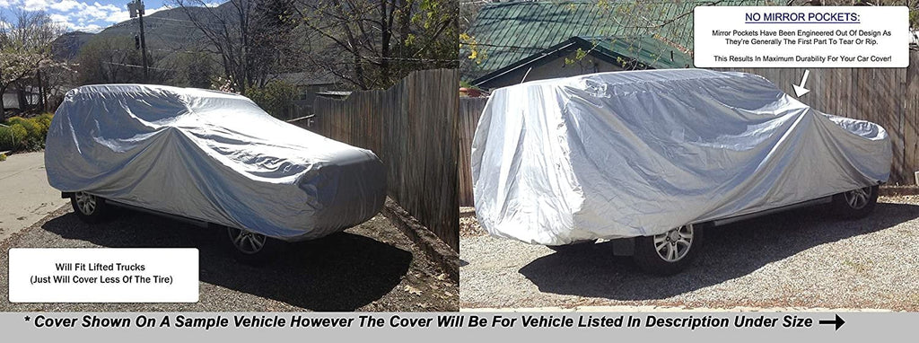SUV Cover with Fleece Lining, Anti-Theft Cable Lock, Storage Bag & Wind Straps X289