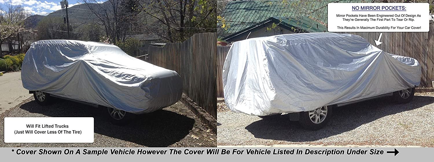 SUV Cover with Fleece Lining, Anti-Theft Cable Lock, Storage Bag & Wind Straps X289