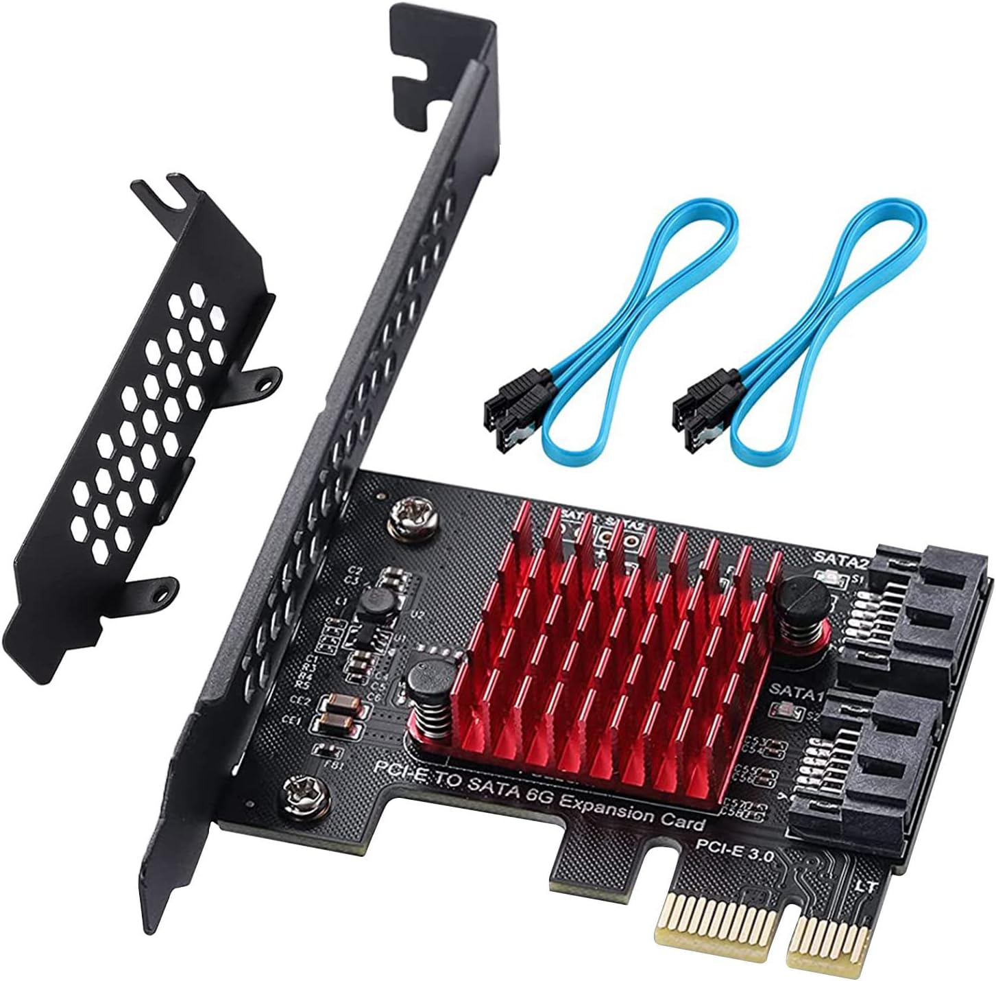 PCIE to SATA 3.0 6 Gbps Controller with 6 SATA Cables D97195