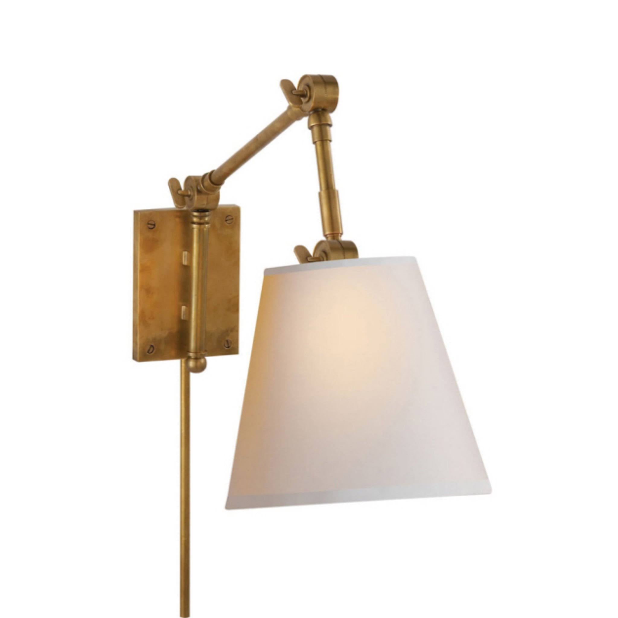 Pivoting Sconce in Hand-Rubbed Antique Brass B300805