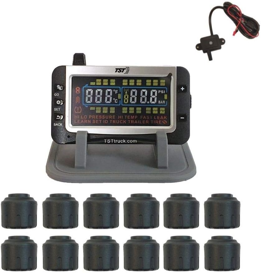 Tire Pressure Monitor with 12 Cap Sensors with Color Display I6589