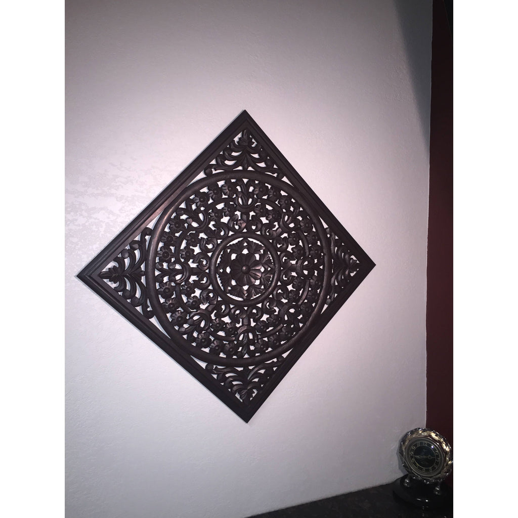 30x22 Brown Wooden Wall Panel M963388
