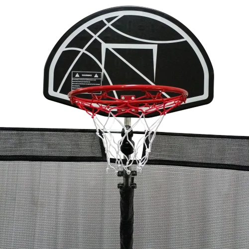 16FT Trampoline with Basketball Hoop and Safety Enclosure Net Y97427