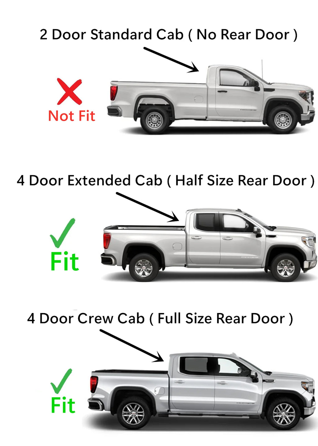 Right Side Front Door Window Glass for GMC Sierra 1500 Crew Cab 2019-2022 N5044