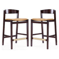 Faux Leather Barstool Set of 2 U107728