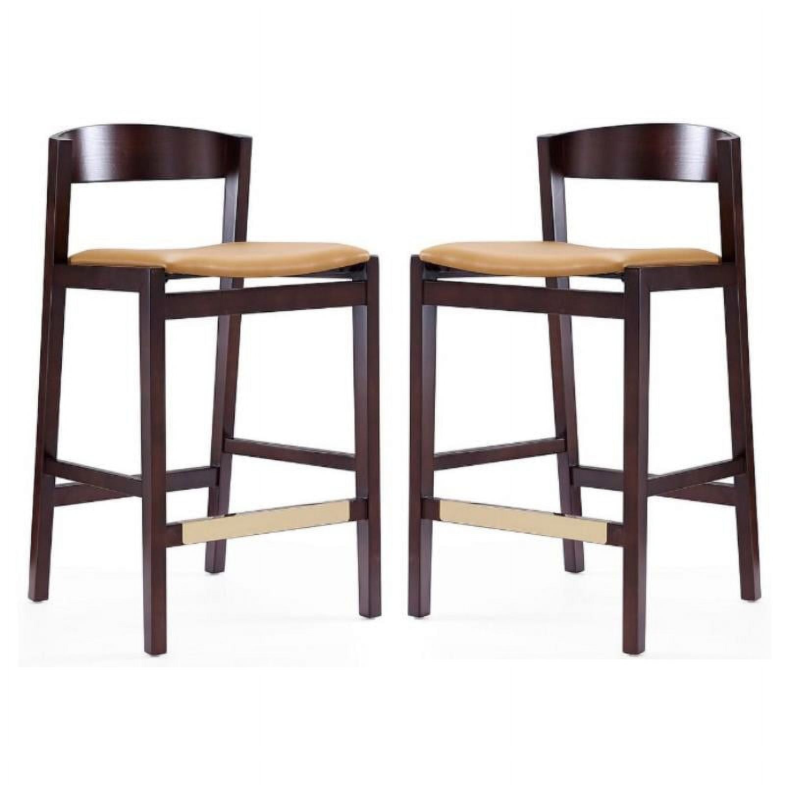 Faux Leather Barstool Set of 2 U107728