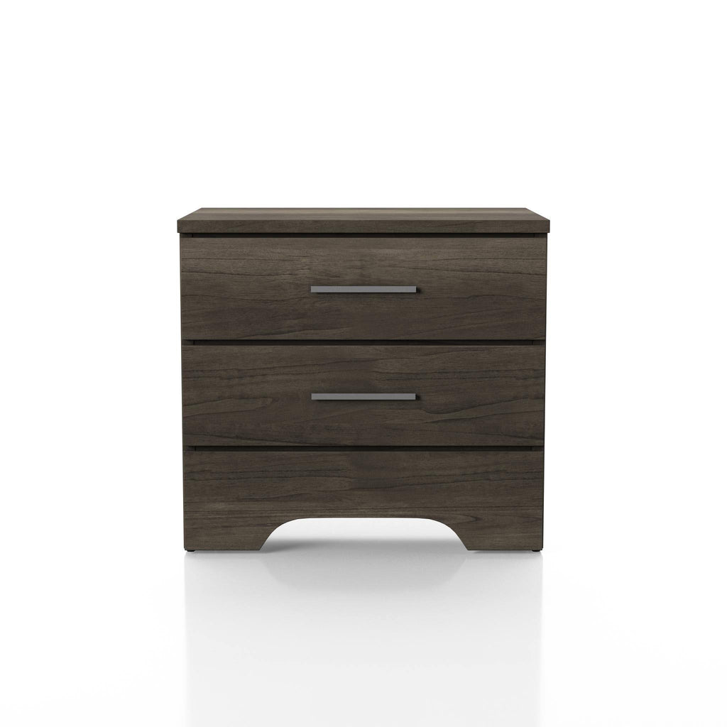 Rustic Grey 2-Drawer Nightstand S29970
