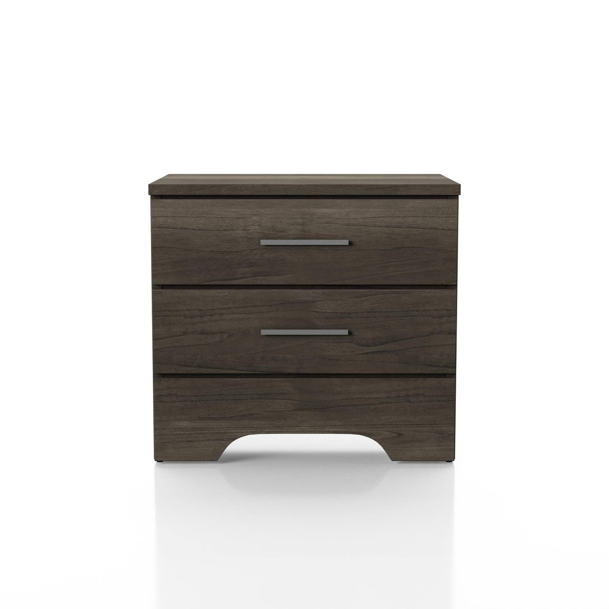 Rustic Grey 2-Drawer Nightstand S29970