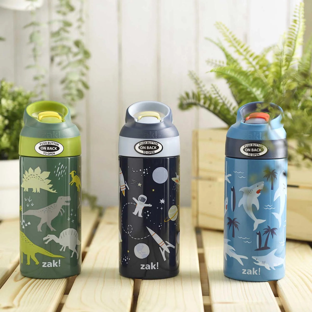 14-oz Stainless Steel Vacuum Insulated Water Bottle 3-Pack Set V5304