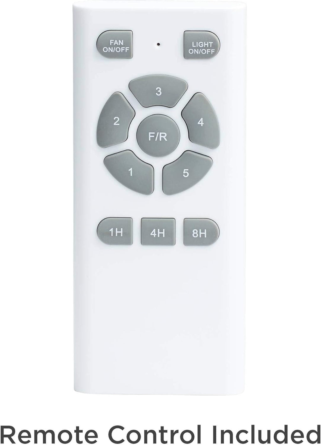 Brushed Nickel Silver 3 Blade Indoor Ceiling Fan with Light LED Remote Control R1097