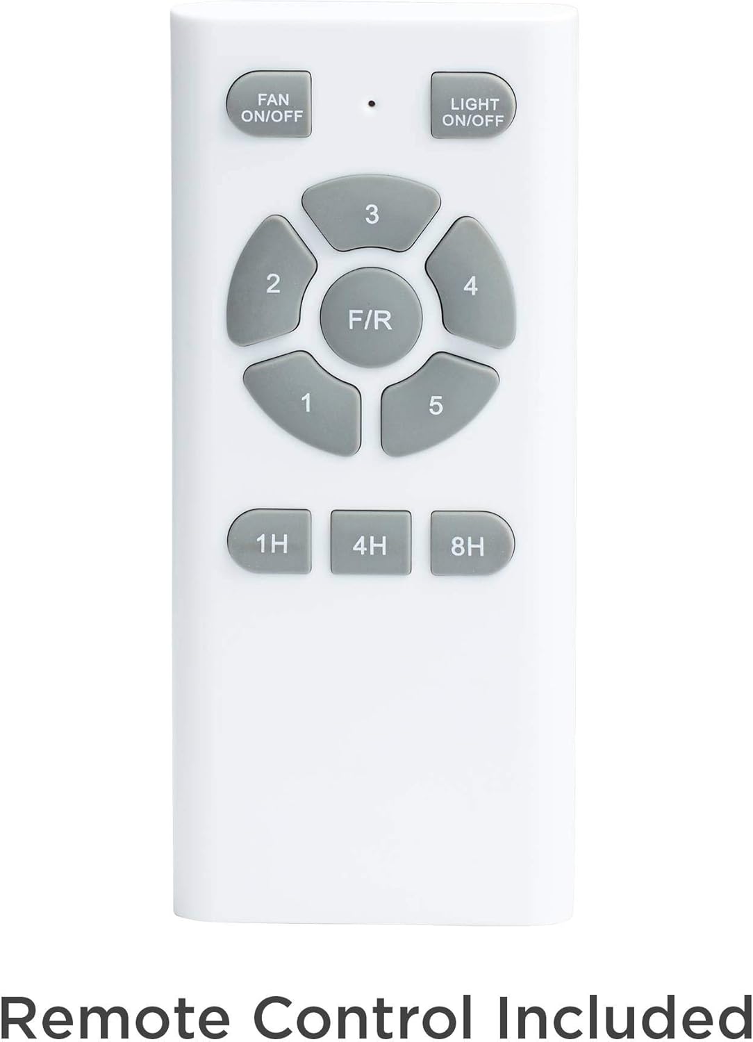 Brushed Nickel Silver 3 Blade Indoor Ceiling Fan with Light LED Remote Control R1097